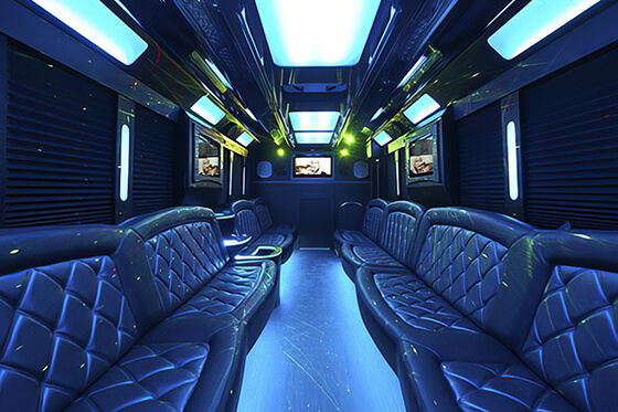 43 passenger limo bus